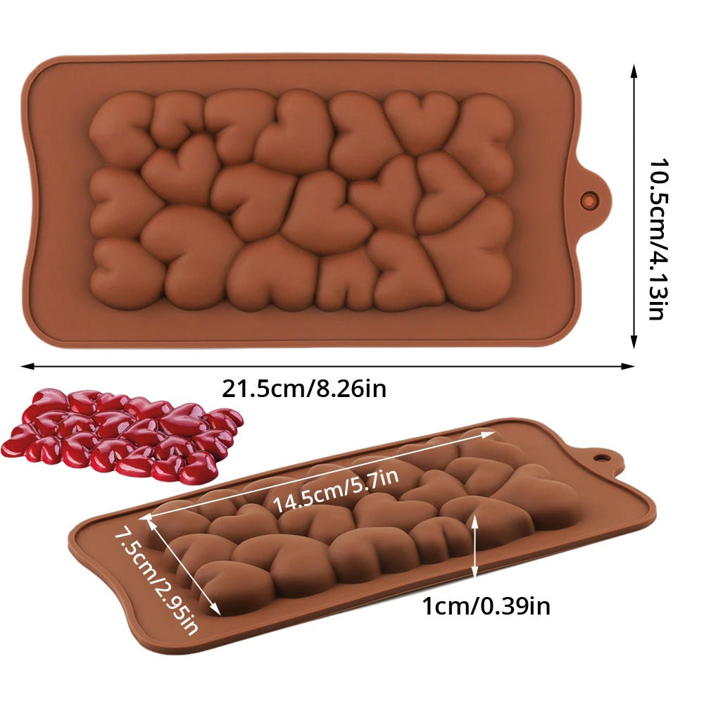 লাভ বার সিলিকন চকলেট মোল্ড।  Love bar Silicon chocolate mold