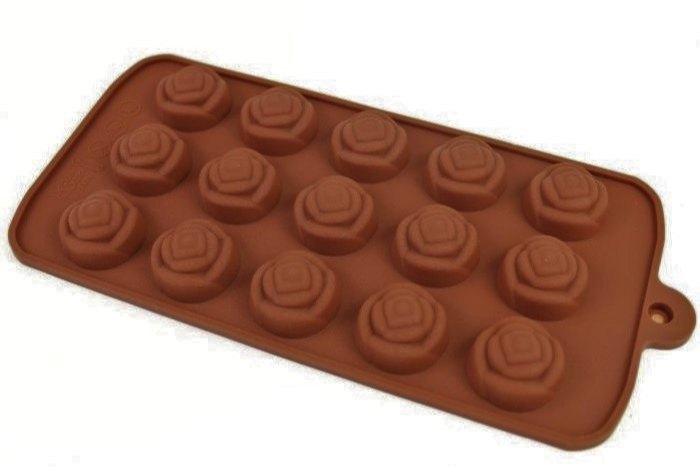 গোলাপ সিলিকন চকলেট মোল্ড।  rose Silicon chocolate mold