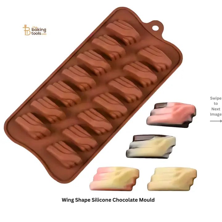 উইন্গ সিলিকন চকলেট মোল্ড।  wing Silicon chocolate mold