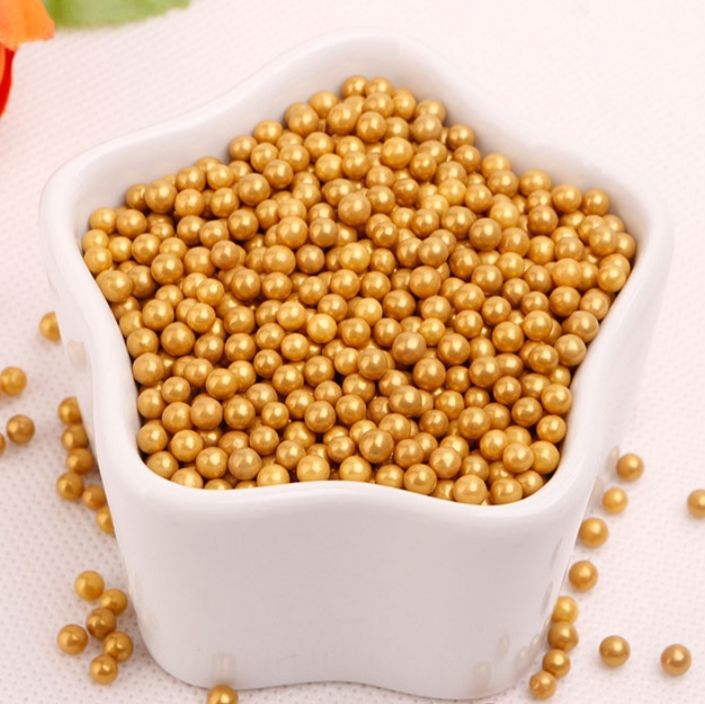 ৪ মি.মি. গোল্ডেন সুগারবল।  4mm Golden sugarball