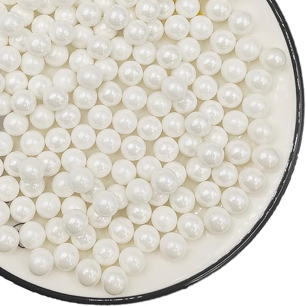 ৪ মি.মি. সাদা সুগারবল।  4mm white sugarball