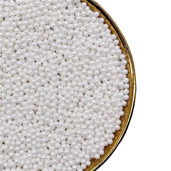 ২ মি.মি. সাদা সুগারবল।  2mm white sugarball