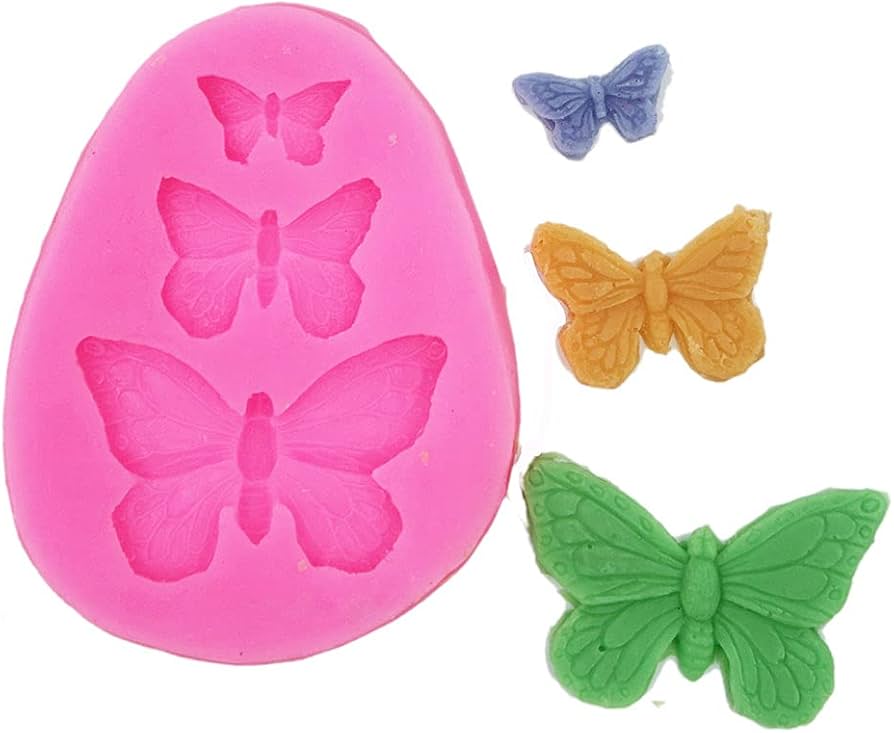 ৩ প্রজাপতি সিলিকন ফনডেন্ট মোল্ড। 3 butterfly fondant mold