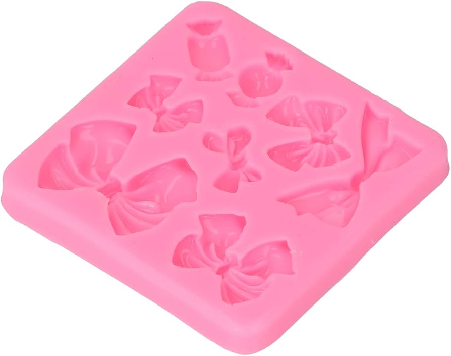 বো/রিবন সিলিকন ফনডেন্ট মোল্ড।  Bow/ribon Silicon fondant mold
