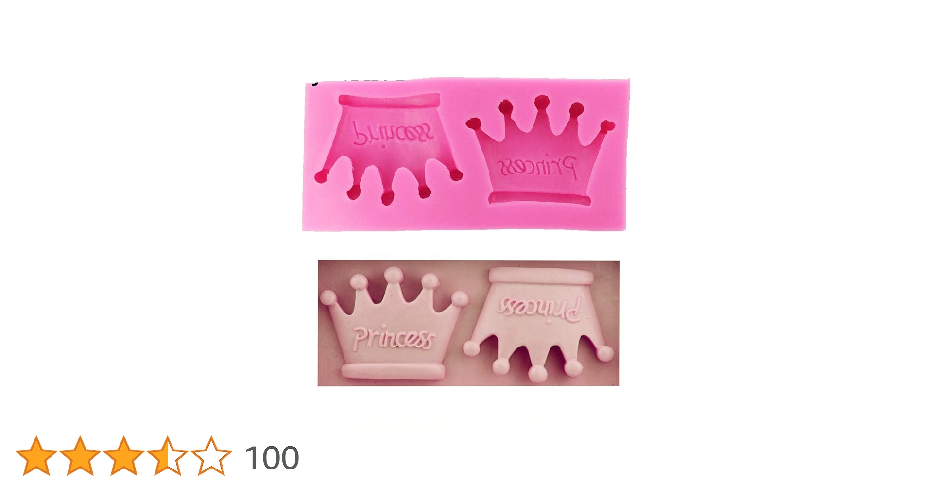 ২হোল ক্রাউন সিলিকন ফনডেন্ট মোল্ড।  2 hole crown Silicon fondant mold