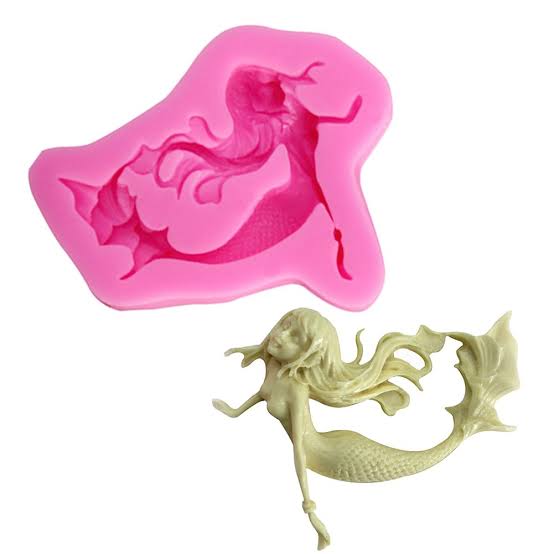 জলপরী সিলিকন ফনডেন্ট মোল্ড। Mermaid Silicon fondant mold
