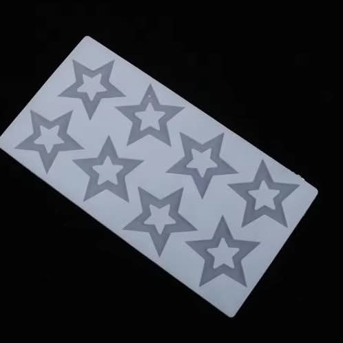 স্টার সাদা সিলিকন চকলেট মোল্ড। Star white silicon chocolate mold