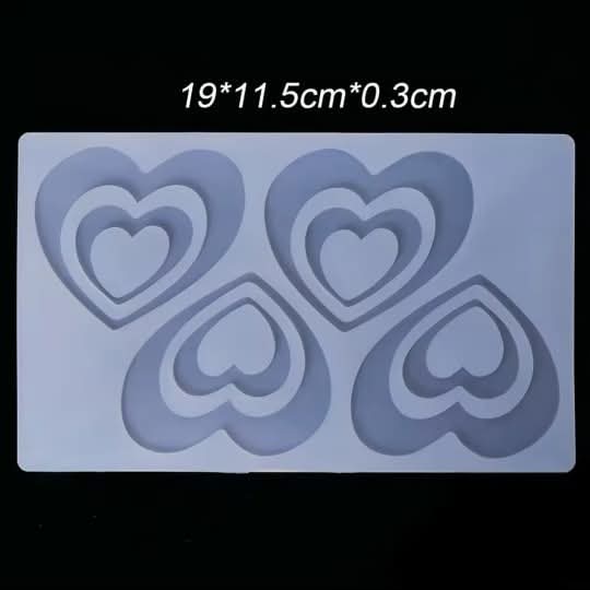 লাভ সাদা সিলিকন চকলেট মোল্ড। Love white silicon chocolate mold