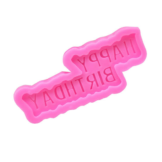 হেপি বার্থডে সিলিকন ফনডেন্ট মোল্ড HappyBirthday silicon fondent mold