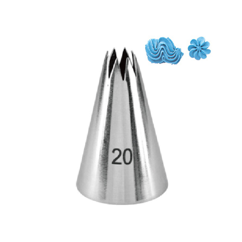 ২০ স্টার নজেল।  20 star nozzle
