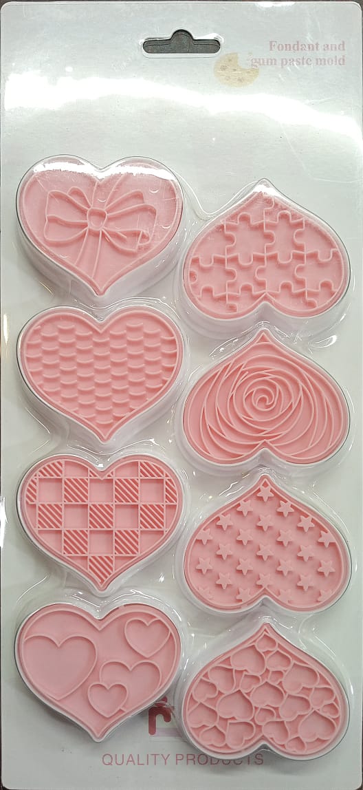 লাভ ফনডেন্ট কাটার (৮পিছ সেট) Love Fondent Cutter (8pc set)