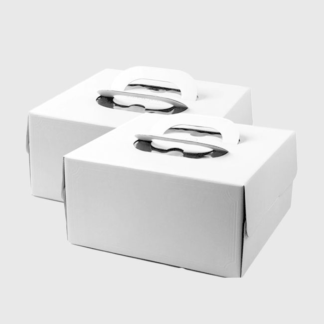 ফোল্ডিং টার্সপারেন্ট হ্যান্ডেল কেক বক্স Folding transparent handle cake box