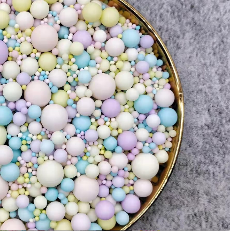 মাল্টিকালার ম্যাট সুগারবল / multi color matte sugar ball