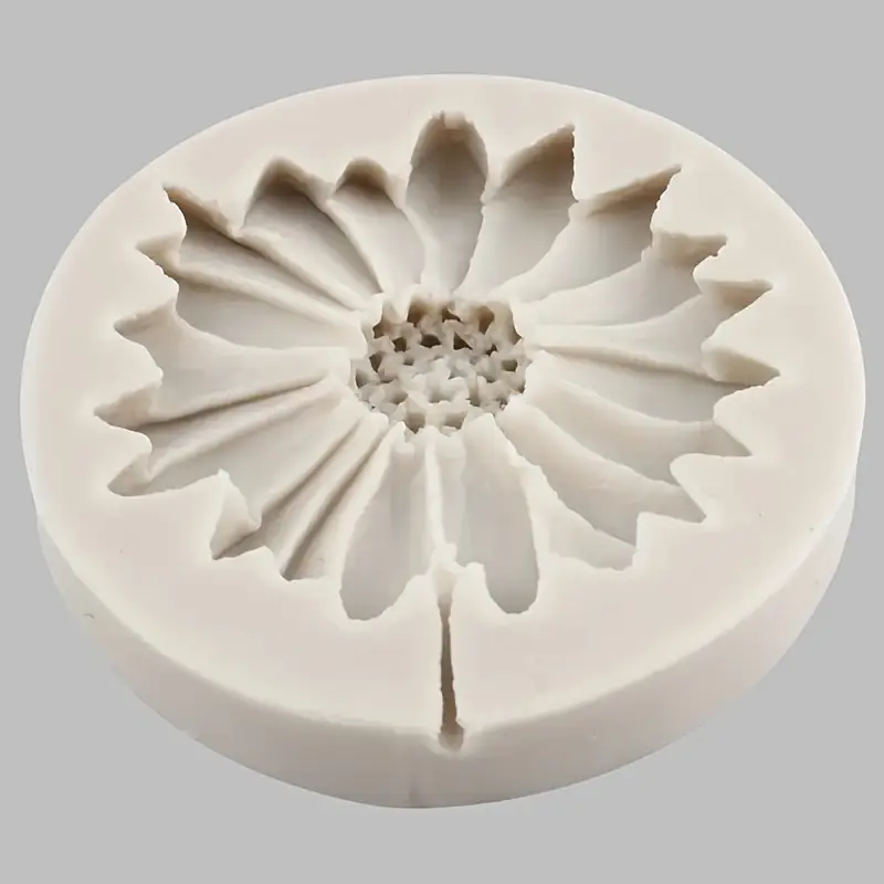 সানফ্লাওয়ার সিঙ্গেল ডেইজি সিলিকন ফনডেন্ট মোল্ড / sunflower / daizy silicon mold