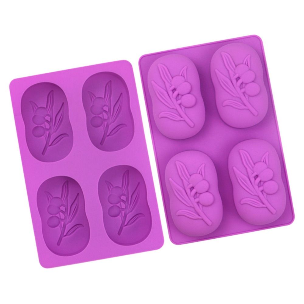 ৪হোল ওভাল সোপ মোল্ড / 4 hole oval soap mold