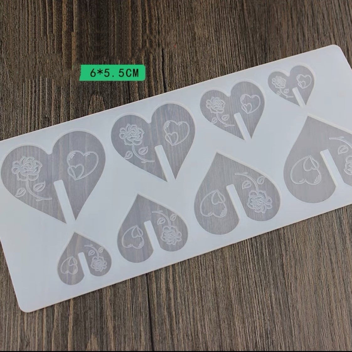 ৮পিছ ডিজাইন লাভ সাদা সিলিকন চকলেট মোল্ড 8pc desing love white silicon chocolate mould